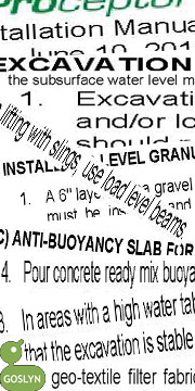 Grease Interceptor Installation Instructions