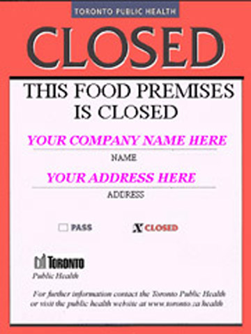 Restaurant Closed