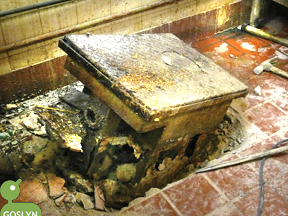 in-floor grease trap